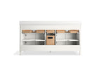 KOHLER K-35023-DAK Malin By Studio Mcgee 72" Bathroom Vanity Cabinet With Sinks And Quartz Top - Draper Oak