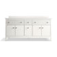 KOHLER K-35023-0 Malin By Studio Mcgee 72" Bathroom Vanity Cabinet With Sinks And Quartz Top In White