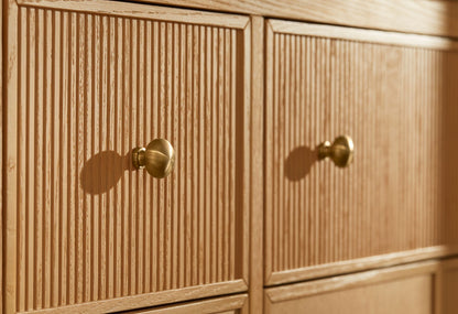 KOHLER K-35019-DAK Malin by Studio McGee 30" bathroom vanity cabinet with sink and quartz top - Draper Oak