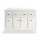 KOHLER K-35021-0 Malin By Studio Mcgee 48" Bathroom Vanity Cabinet With Sink And Quartz Top In White