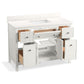 KOHLER K-35021-0 Malin By Studio Mcgee 48" Bathroom Vanity Cabinet With Sink And Quartz Top In White