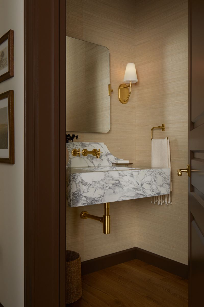 KOHLER K-T35909-3-2MB Castia By Studio Mcgee Wall-Mount Bathroom Sink Faucet Trim, 1.2 Gpm - Vibrant Brushed Moderne Brass