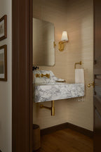 KOHLER K-T35909-3-2MB Castia By Studio Mcgee Wall-Mount Bathroom Sink Faucet Trim, 1.2 Gpm - Vibrant Brushed Moderne Brass