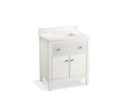 KOHLER K-35019-0 Malin By Studio Mcgee 30" Bathroom Vanity Cabinet With Sink And Quartz Top - White