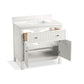 KOHLER K-35020-0 Malin By Studio Mcgee 36" Bathroom Vanity Cabinet With Sink And Quartz Top In White