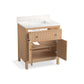 KOHLER K-35019-SWK Malin By Studio Mcgee 30" Bathroom Vanity Cabinet With Sink And Quartz Top In White Oak