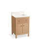 KOHLER K-35018-SWK Malin By Studio Mcgee 24" Bathroom Vanity Cabinet With Sink And Quartz Top In White Oak