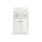 KOHLER K-35018-0 Malin By Studio Mcgee 24" Bathroom Vanity Cabinet With Sink And Quartz Top In White