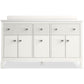 KOHLER K-35022-0 Malin By Studio Mcgee 60" Bathroom Vanity Cabinet With Sinks And Quartz Top In White