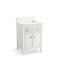 KOHLER K-35018-0 Malin By Studio Mcgee 24" Bathroom Vanity Cabinet With Sink And Quartz Top In White