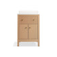 KOHLER K-35018-SWK Malin By Studio Mcgee 24" Bathroom Vanity Cabinet With Sink And Quartz Top In White Oak