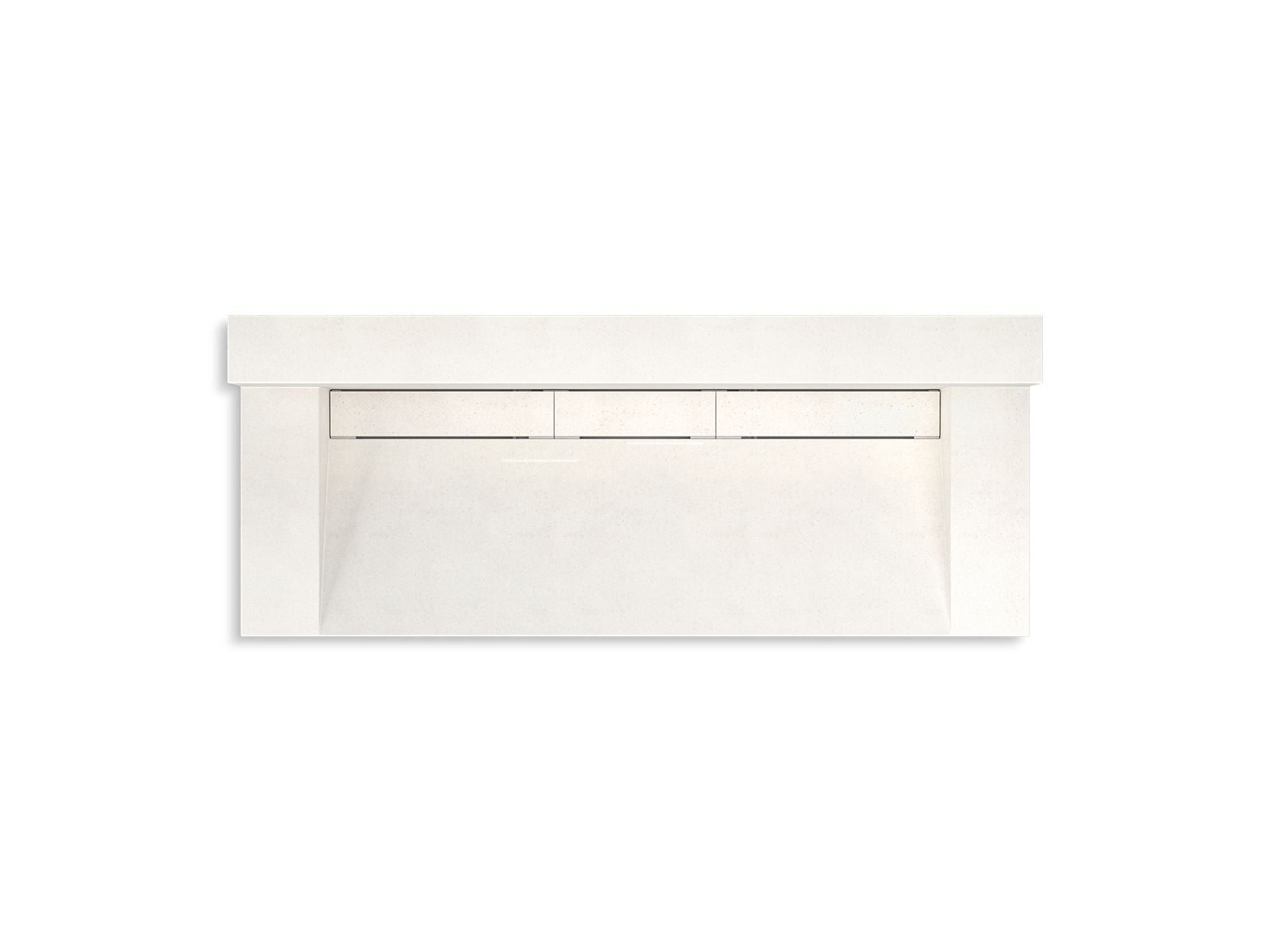 KOHLER K-81027-BSS-KCR Constellation 60" Wall-Mount Trough Lavatory System With Backsplash - Arrow Root