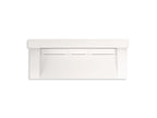 KOHLER K-81027-BSS-KCD Constellation 60" Wall-Mount Trough Lavatory System With Backsplash - Designer White
