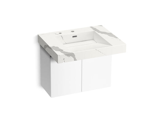 KOHLER K-81029-BPW-KEB Constellation 30" Wall-Mount Lavatory System In Et Bianco Cal