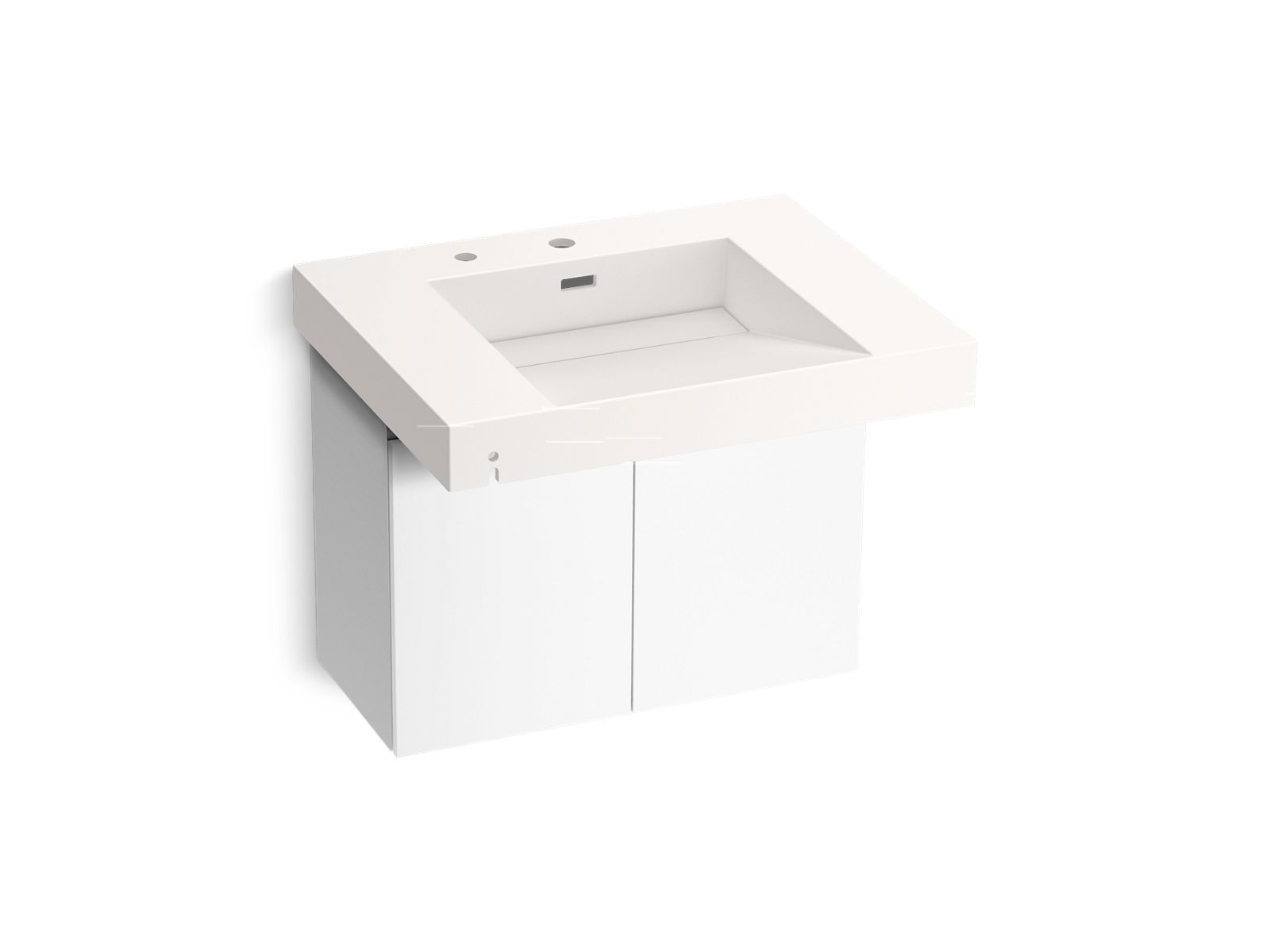 KOHLER K-81029-BPW-KCD Constellation 30" Wall-Mount Lavatory System - Designer White