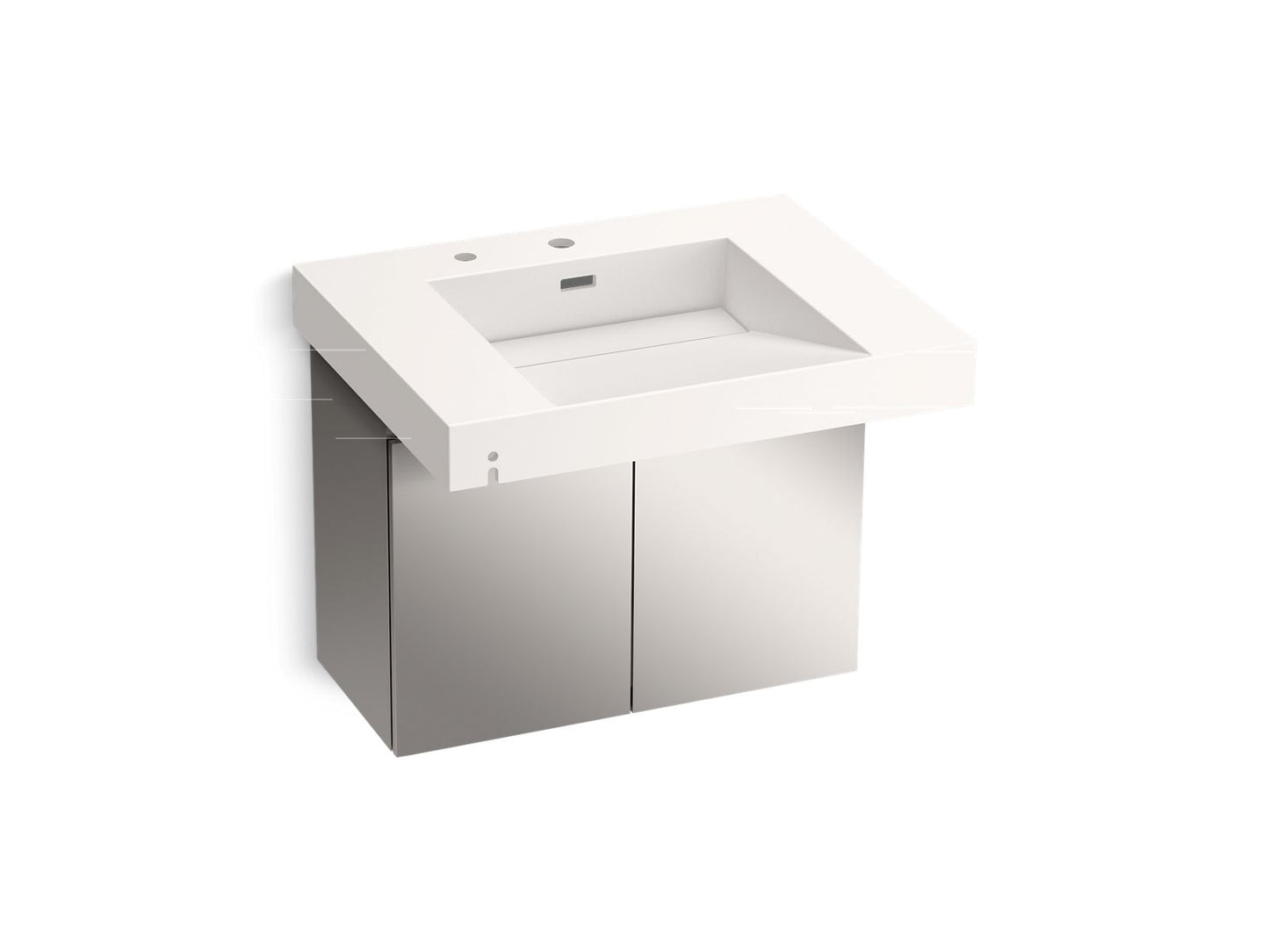 KOHLER K-81029-BSS-KCD Constellation 30" Wall-Mount Lavatory System In Designer White