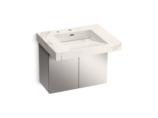 KOHLER K-81029-BSS-KEG Constellation 30" Wall-Mount Lavatory System In Et Cal Gold