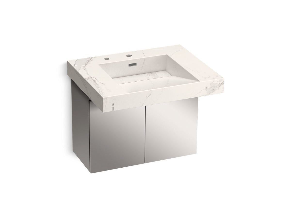 KOHLER K-81029-BSS-KEG Constellation 30" Wall-Mount Lavatory System - Et Cal Gold