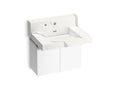 KOHLER K-81024-BPW-KEB Constellation 30" Wall-Mount Lavatory System With Backsplash - Et Bianco Cal