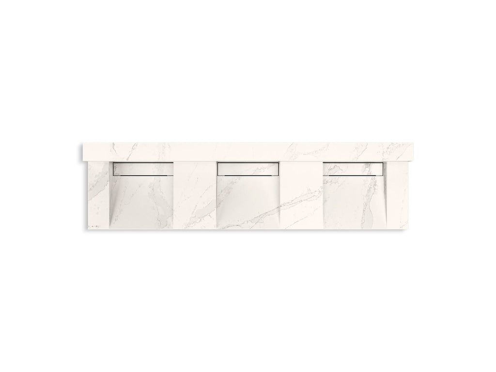 KOHLER K-81026-BSS-KEG Constellation 90" Wall-Mount Basin Lavatory System With Backsplash - Et Cal Gold