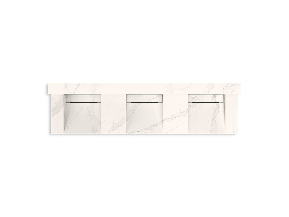 KOHLER K-81026-BSS-KEG Constellation 90" Wall-Mount Basin Lavatory System With Backsplash - Et Cal Gold