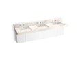 KOHLER K-81026-BPW-KEG Constellation 90" Wall-Mount Basin Lavatory System With Backsplash - Et Cal Gold