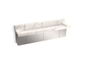 KOHLER K-81028-BSS-KEG Constellation 90" Wall-Mount Trough Lavatory System With Backsplash - Et Cal Gold