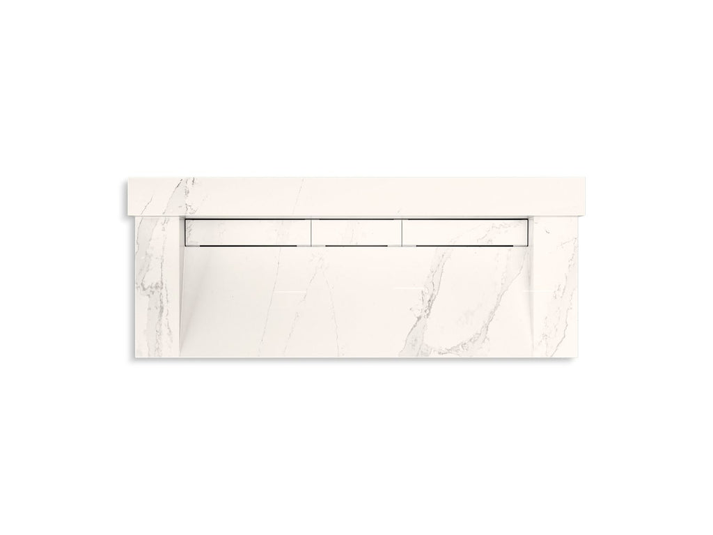 KOHLER K-81027-BSS-KEG Constellation 60" Wall-Mount Trough Lavatory System With Backsplash - Et Cal Gold