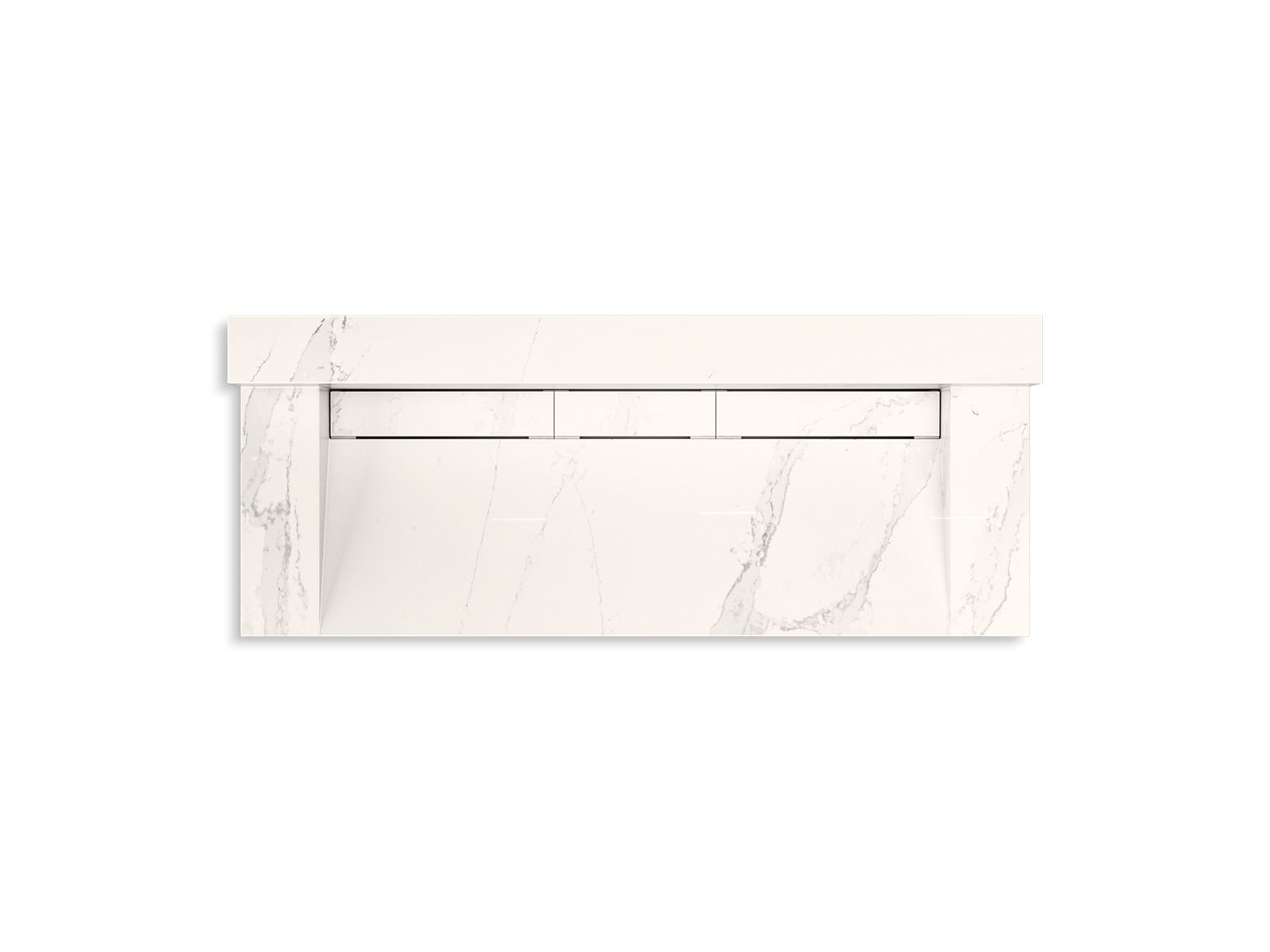 KOHLER K-81027-BSS-KEG Constellation 60" Wall-Mount Trough Lavatory System With Backsplash - Et Cal Gold