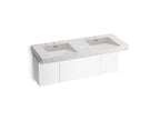 KOHLER K-81030-BPW-KEP Constellation 60" Wall-Mount Basin Lavatory System - Pearl Jasmine