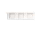KOHLER K-81026-BSS-KCD Constellation 90" Wall-Mount Basin Lavatory System With Backsplash - Designer White
