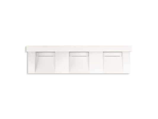 KOHLER K-81026-BSS-KCD Constellation 90" wall-mount basin lavatory system with backsplash - Designer White
