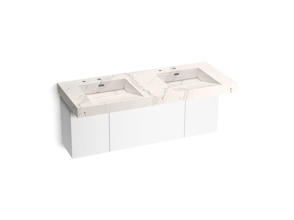 KOHLER K-81030-BPW-KEG Constellation 60" Wall-Mount Basin Lavatory System - Et Cal Gold