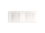 KOHLER K-81030-BSS-KCD Constellation 60" Wall-Mount Basin Lavatory System - Designer White