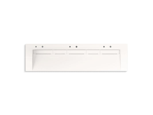 KOHLER K-81033-BSS-KCD Constellation 90" Wall-Mount Trough Lavatory System In Designer White