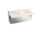 KOHLER K-81025-BSS-KCR Constellation 60" Wall-Mount Basin Lavatory System With Backsplash - Arrow Root