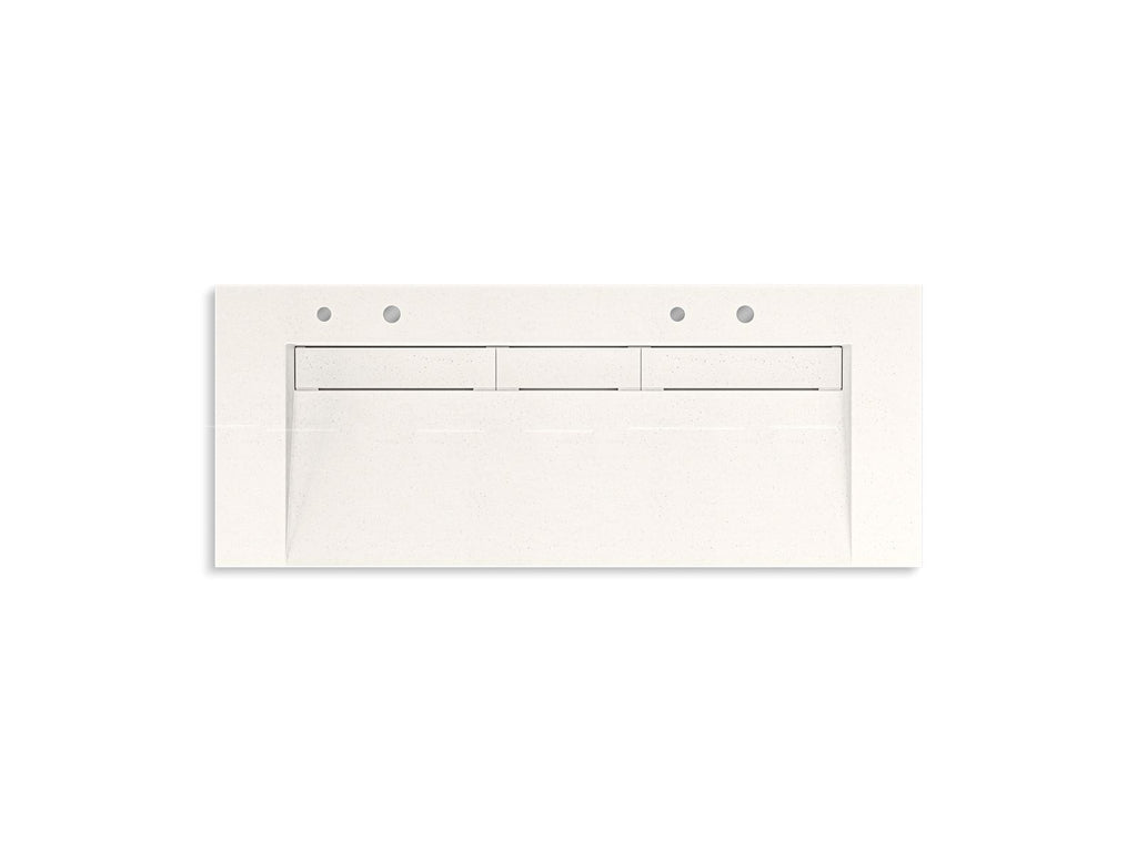 KOHLER K-81032-BSS-KCR Constellation 60" Wall-Mount Trough Lavatory System - Arrow Root