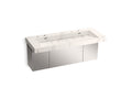 KOHLER K-81032-BSS-KEG Constellation 60" Wall-Mount Trough Lavatory System - Et Cal Gold