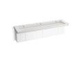 KOHLER K-81033-BPW-KEP Constellation 90" Wall-Mount Trough Lavatory System - Pearl Jasmine