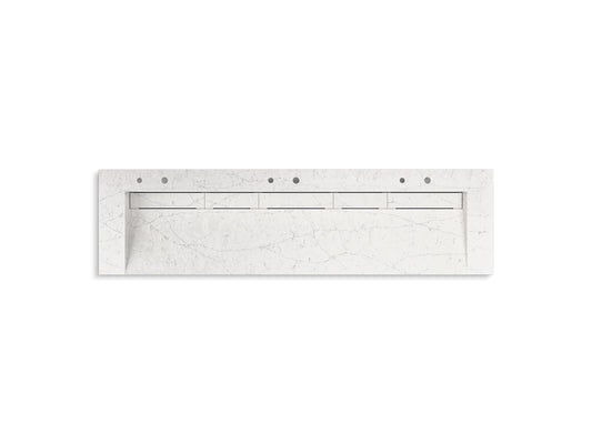 KOHLER K-81033-BSS-KEP Constellation 90" wall-mount trough lavatory system - Pearl Jasmine