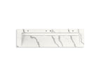 KOHLER K-81033-BSS-KEB Constellation 90" Wall-Mount Trough Lavatory System - Et Bianco Cal