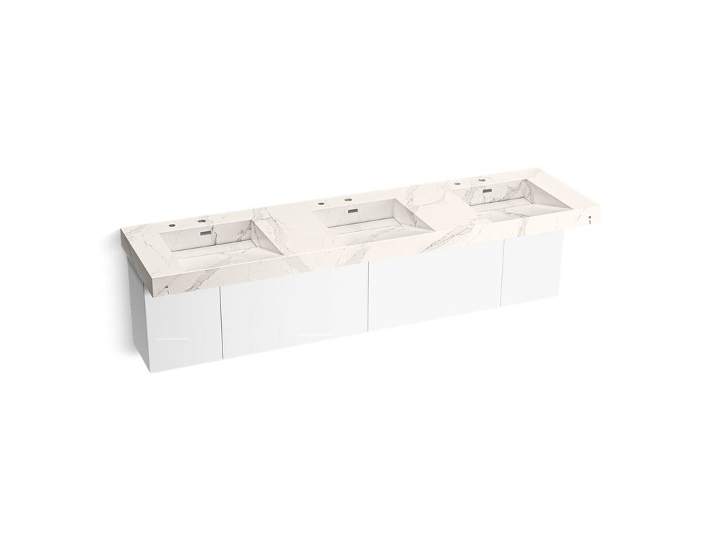KOHLER K-81031-BPW-KEG Constellation 90" Wall-Mount Basin Lavatory System - Et Cal Gold