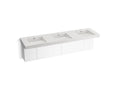 KOHLER K-81031-BPW-KEP Constellation 90" Wall-Mount Basin Lavatory System - Pearl Jasmine