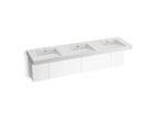 KOHLER K-81031-BPW-KEP Constellation 90" Wall-Mount Basin Lavatory System - Pearl Jasmine