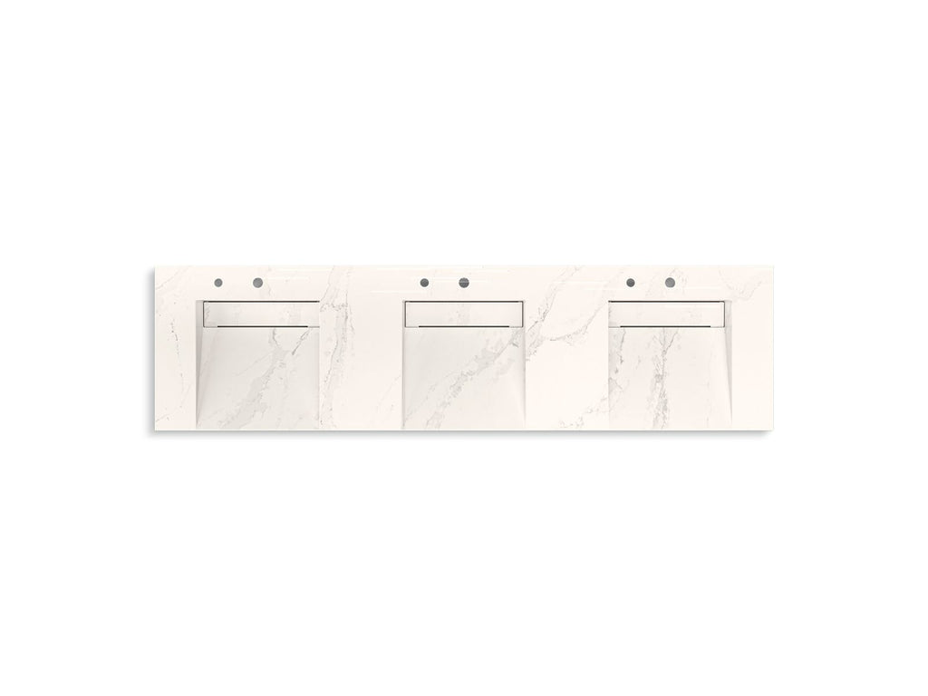 KOHLER K-81031-BSS-KEG Constellation 90" Wall-Mount Basin Lavatory System - Et Cal Gold
