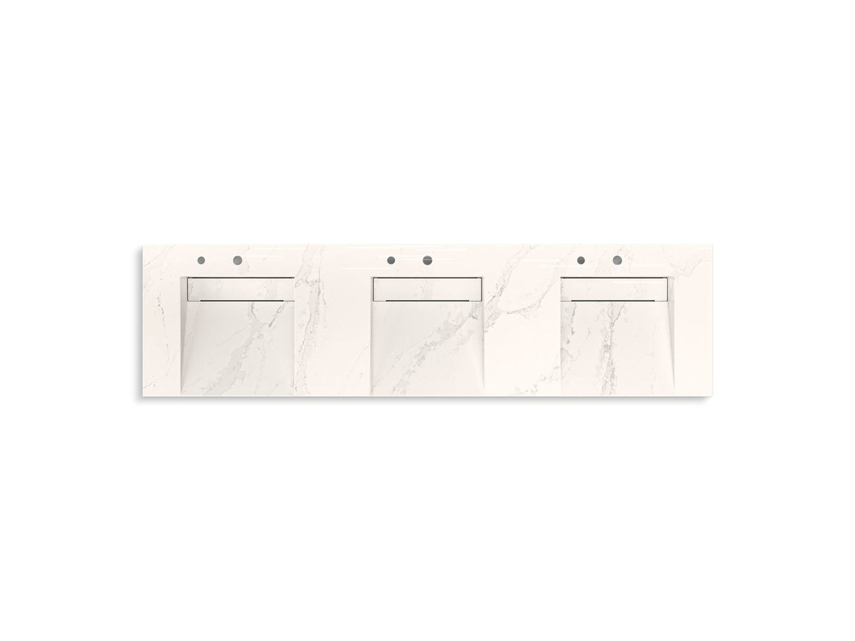 KOHLER K-81031-BSS-KEG Constellation 90" Wall-Mount Basin Lavatory System - Et Cal Gold