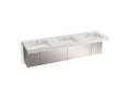 KOHLER K-81031-BSS-KEP Constellation 90" Wall-Mount Basin Lavatory System - Pearl Jasmine