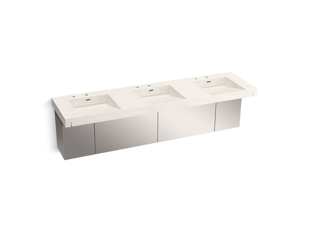 KOHLER K-81031-BSS-KCR Constellation 90" Wall-Mount Basin Lavatory System - Arrow Root