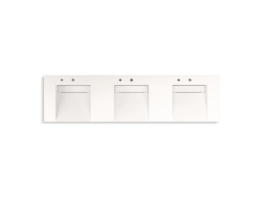KOHLER K-81031-BSS-KCD Constellation 90" wall-mount basin lavatory system - Designer White