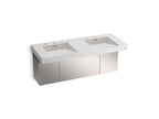 KOHLER K-81030-BSS-KEP Constellation 60" Wall-Mount Basin Lavatory System - Pearl Jasmine